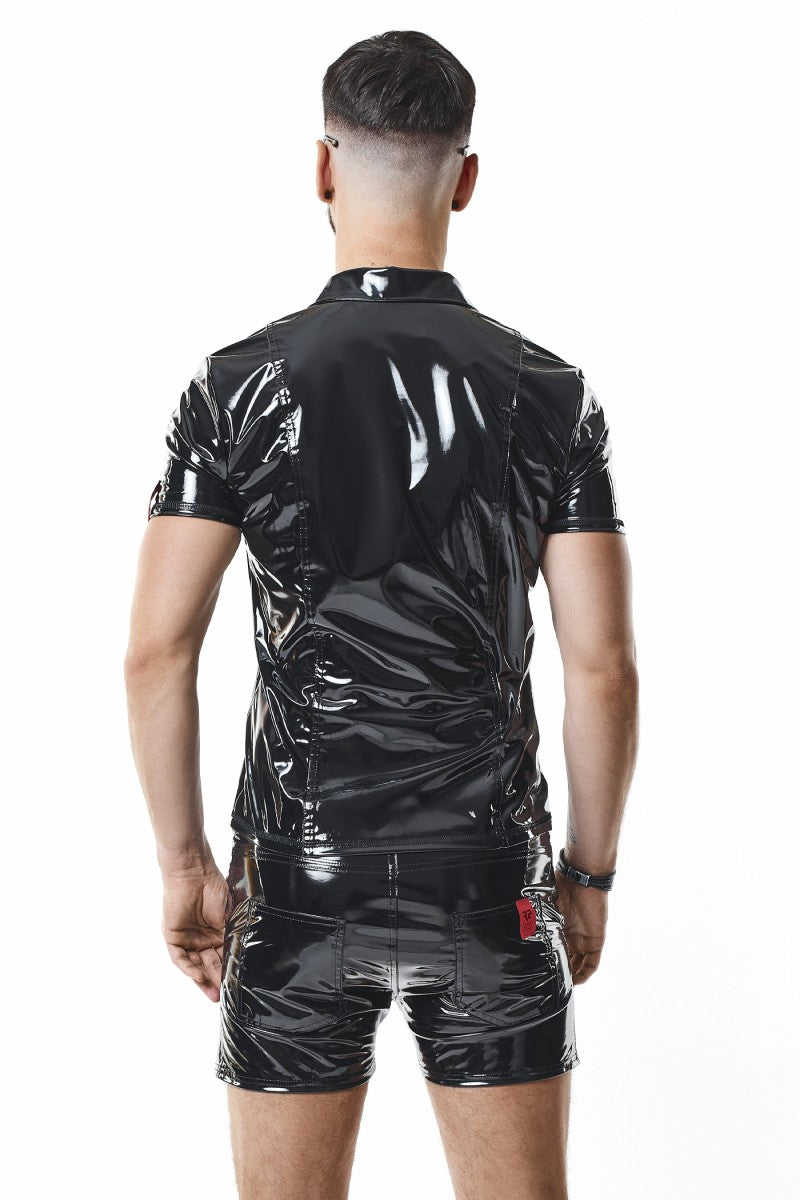 Polo Shirt ROCCO aus glänzendem Lack