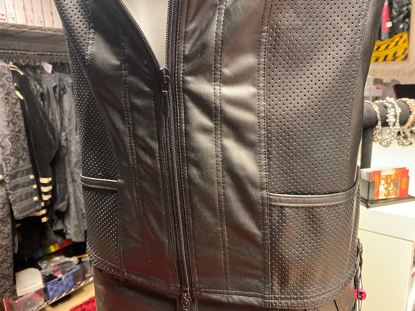 Stehkragen Weste mit Zipper CONYXO aus