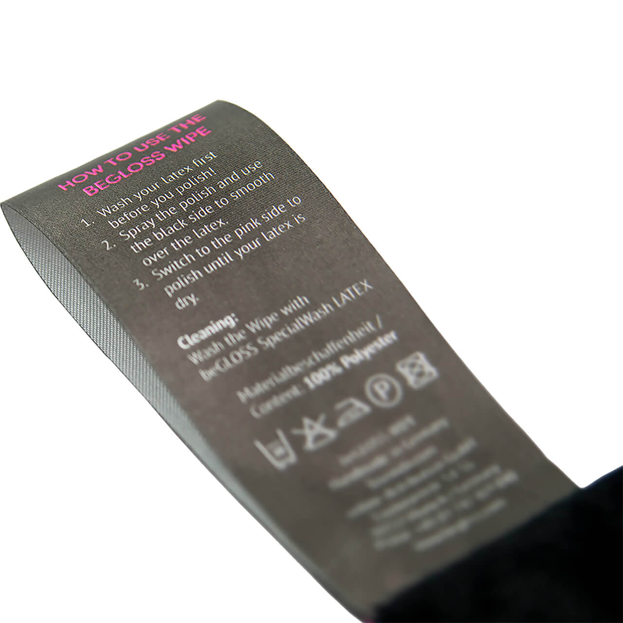 Latex Poliertuch -beGloss WIPE Größe M