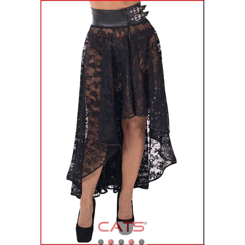 Asymetrischer CAMOUFLAGE Rock aus Spitze von CATS FASHION
