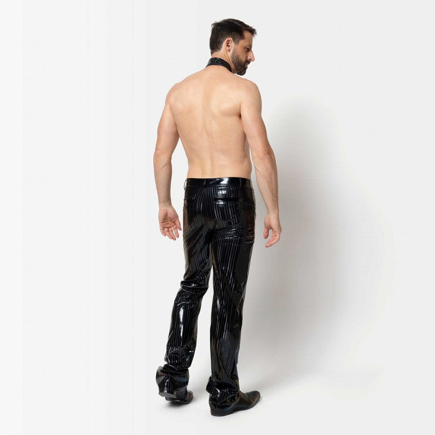 Gestreifte Lack Hose MAGNUS von Patrice Catanzaro
