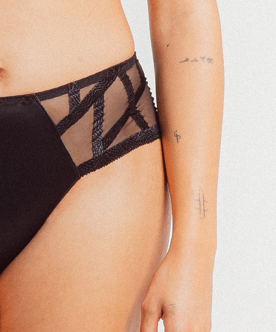 Shorty Slip SÉRIE in Schwarz