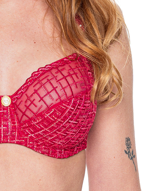 TWEEGY Bügel BH 3geteilt - Rot