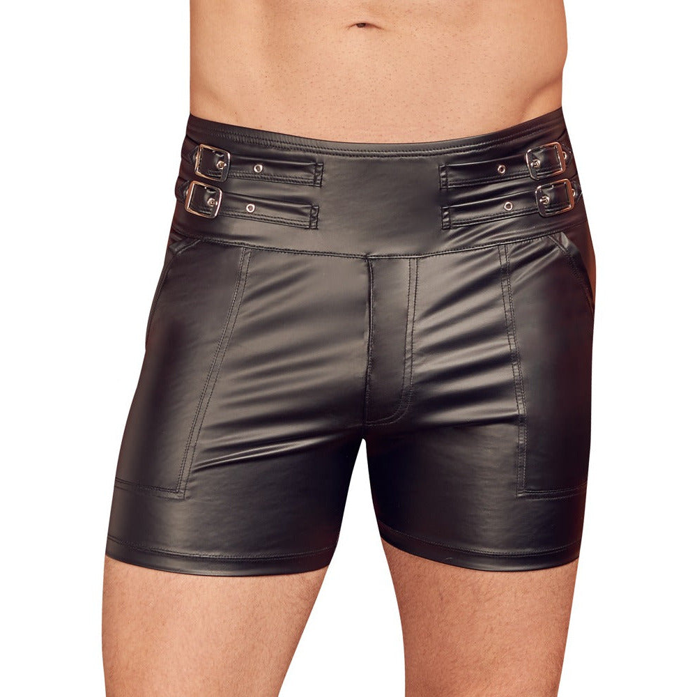 High Waist Pants - hoch geschnittene Wetlook Short von NEK