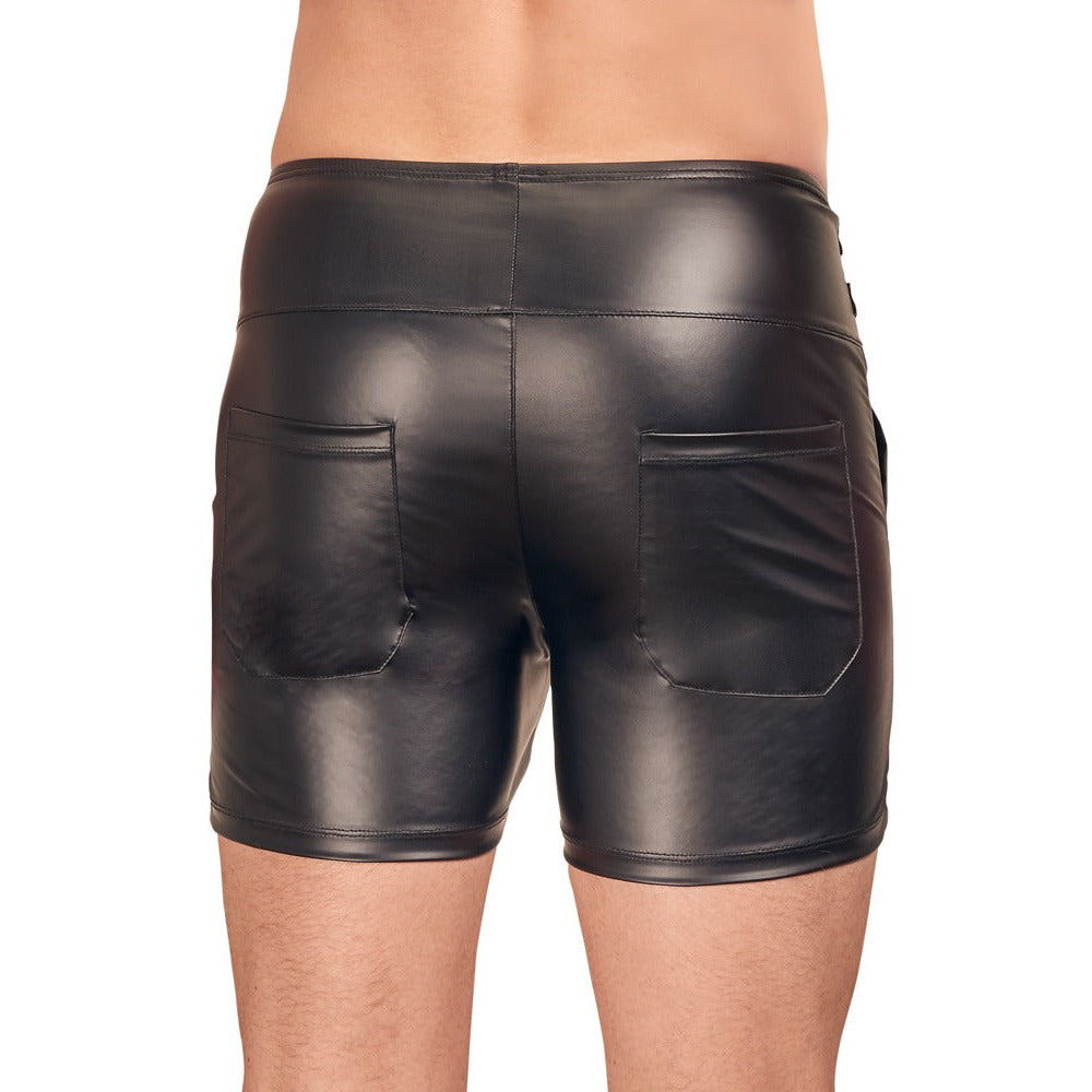 High Waist Pants - hoch geschnittene Wetlook Short von NEK