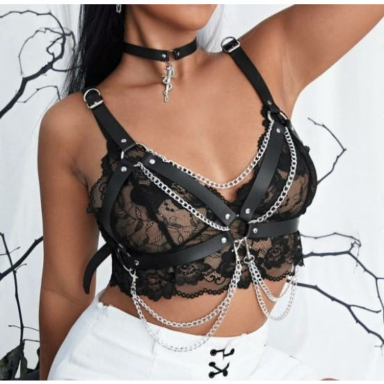 Harness mit Ketten, vielfältig verstellbar
