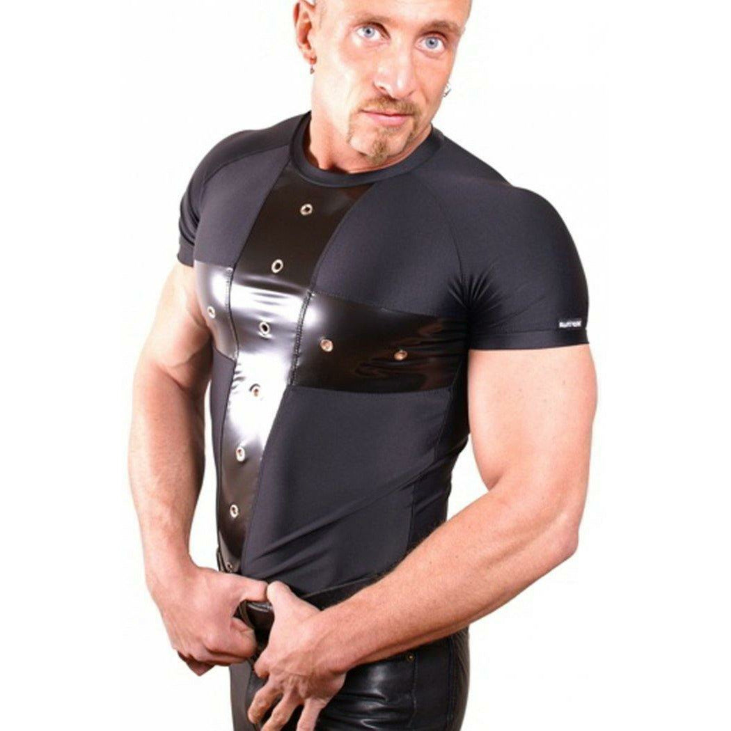 Shirt mit Lackkreuz - RS811 - Holde Weiblichkeit