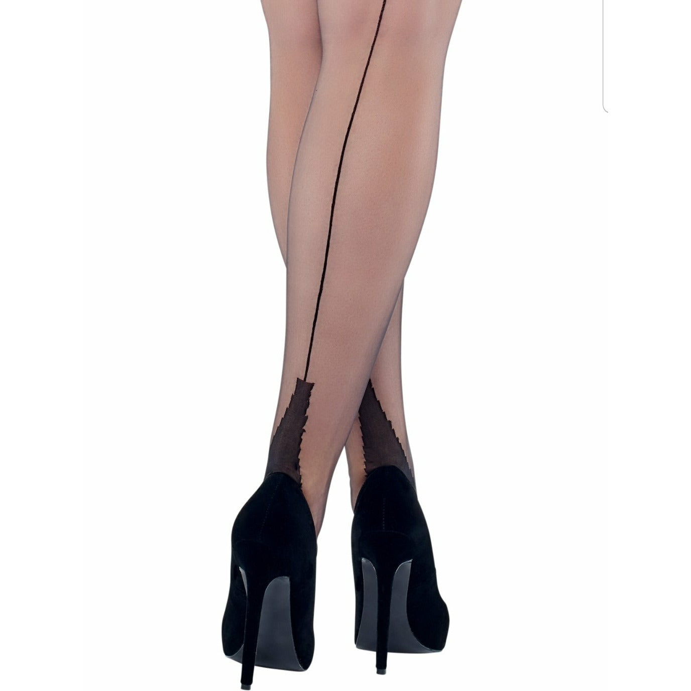 Oh là là Pur Nylon Couture Cuban – Schwarz mit Naht