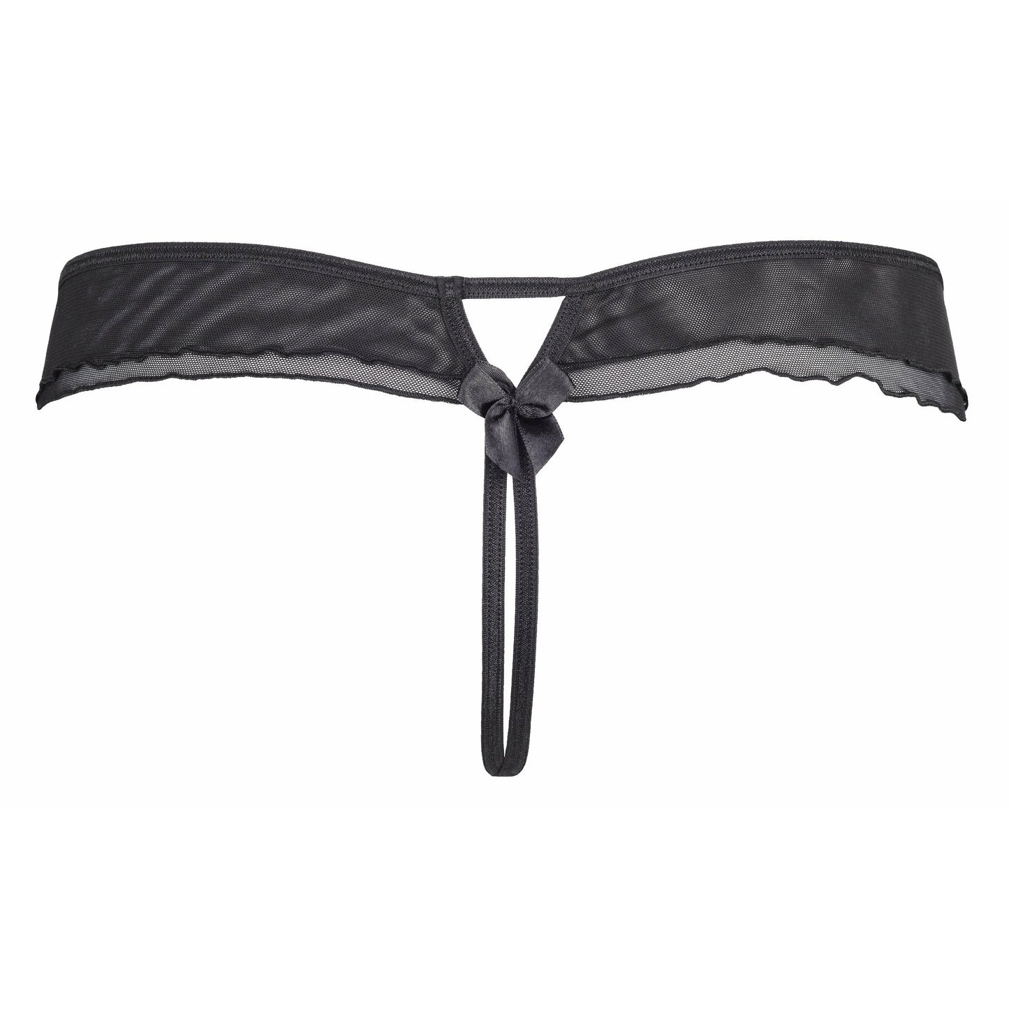 V-8718 String mit goldenen Applikationen