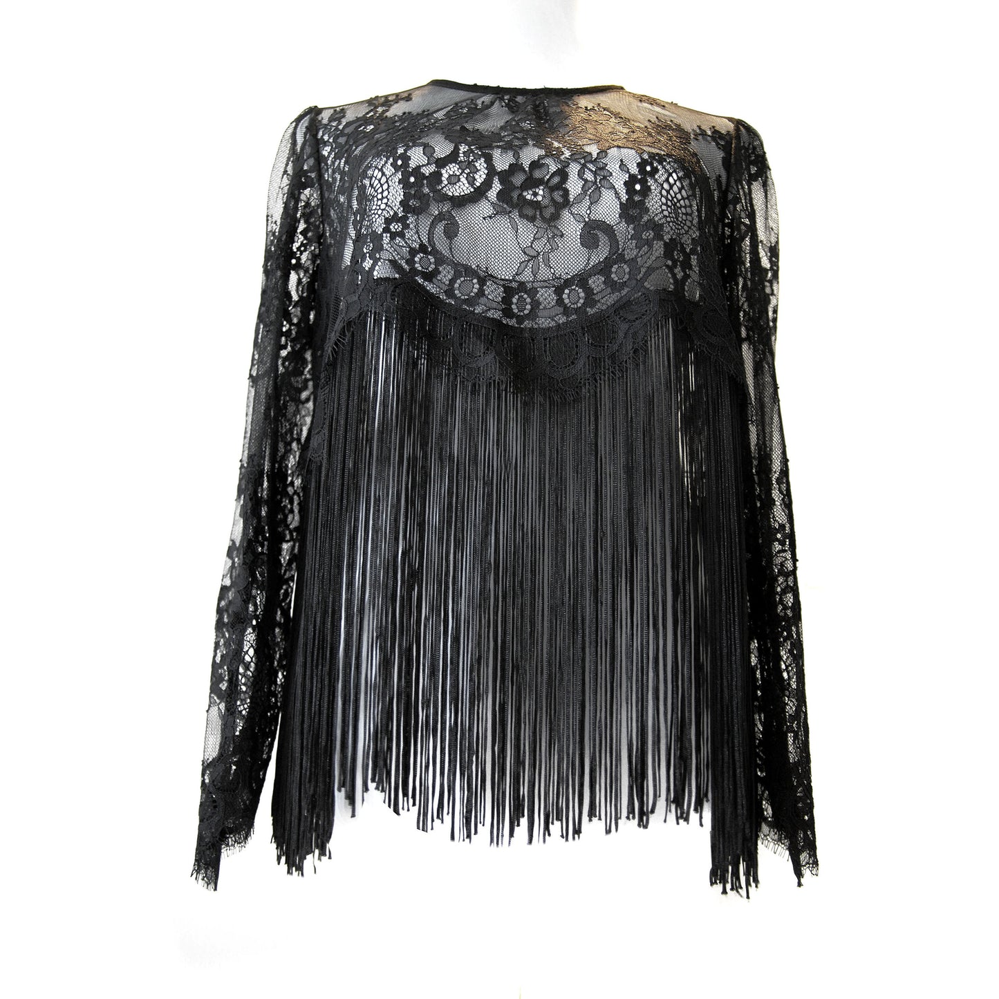 FRINGE SHIRT - Spitzenshirt mit Fransen