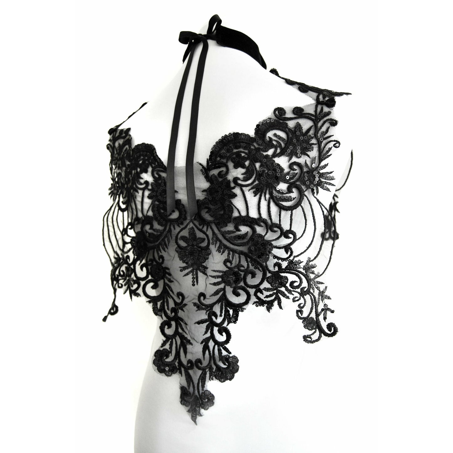 Sequin Top, Handarbeit von Mondin Accessoires