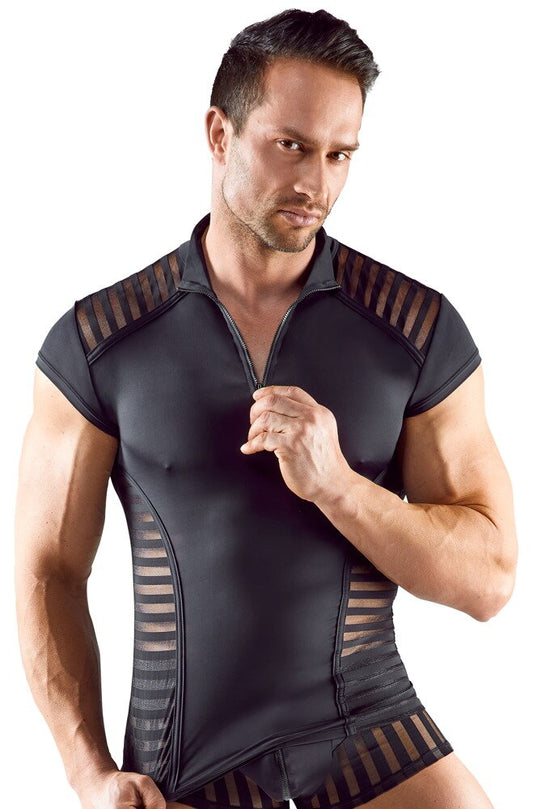Herren T-Shirt mit Zipper