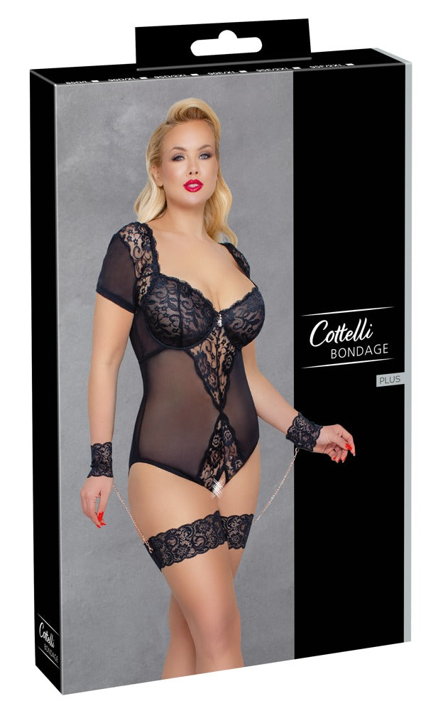 Cottelli Body Ouvert mit Fesseln