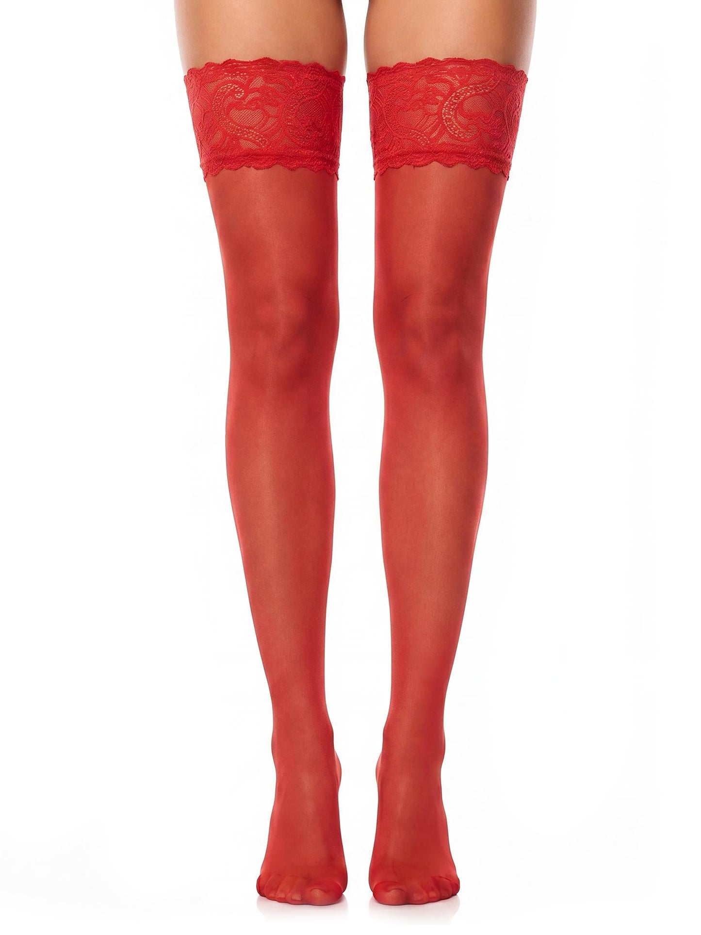 50115 | Glamory   Comfort 20 Halterlose Strümpfe, rot, make up, champagner  und weiß