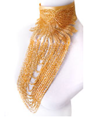 Halskette "GOLDEN RAIN" ein Körperschmuck in gold - Holde Weiblichkeit
