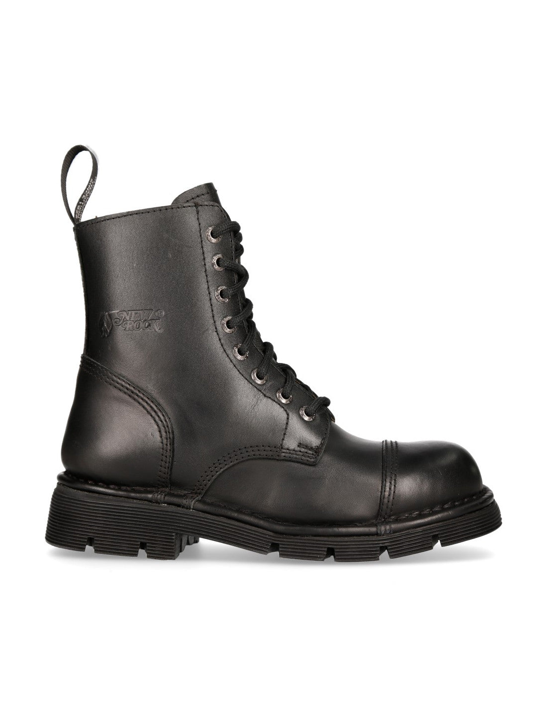 Schlichter Lederstiefel mit Zipper von NEW ROCK SHOES