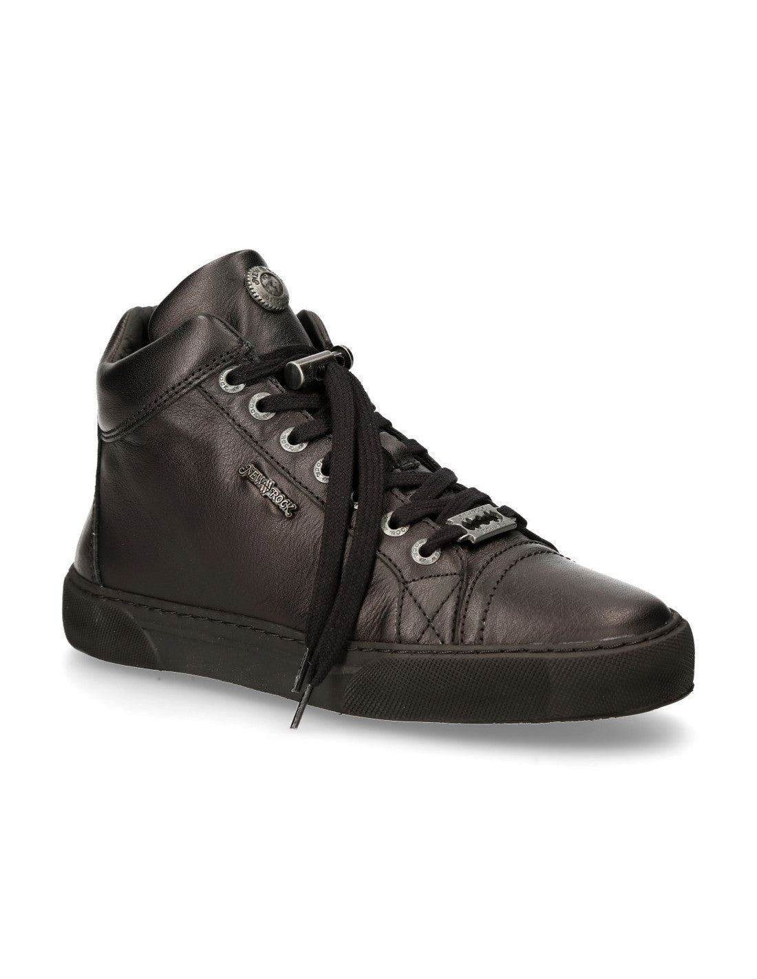 Schlichter Leder-Sneaker von New Rock