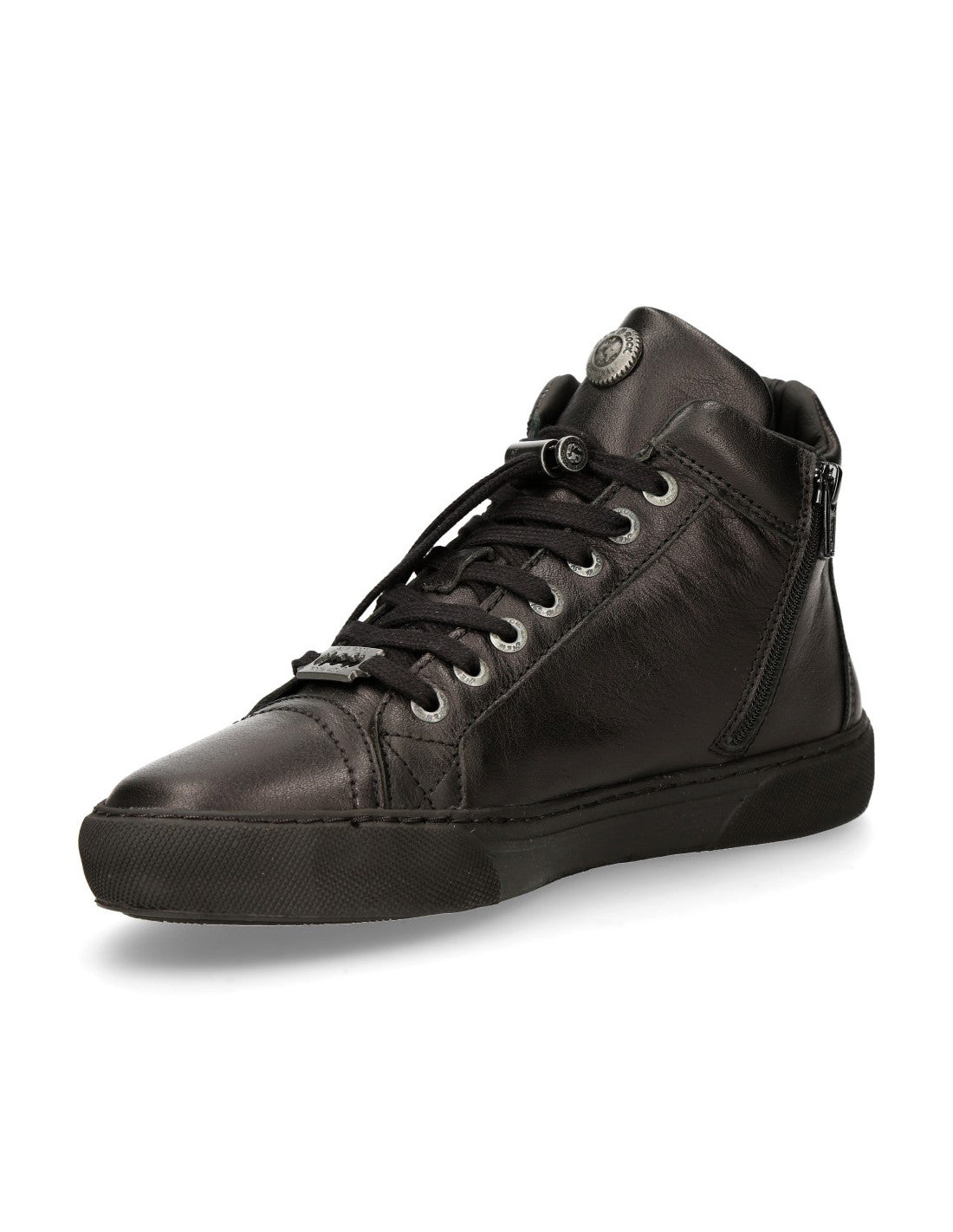 Schlichter Leder-Sneaker von New Rock