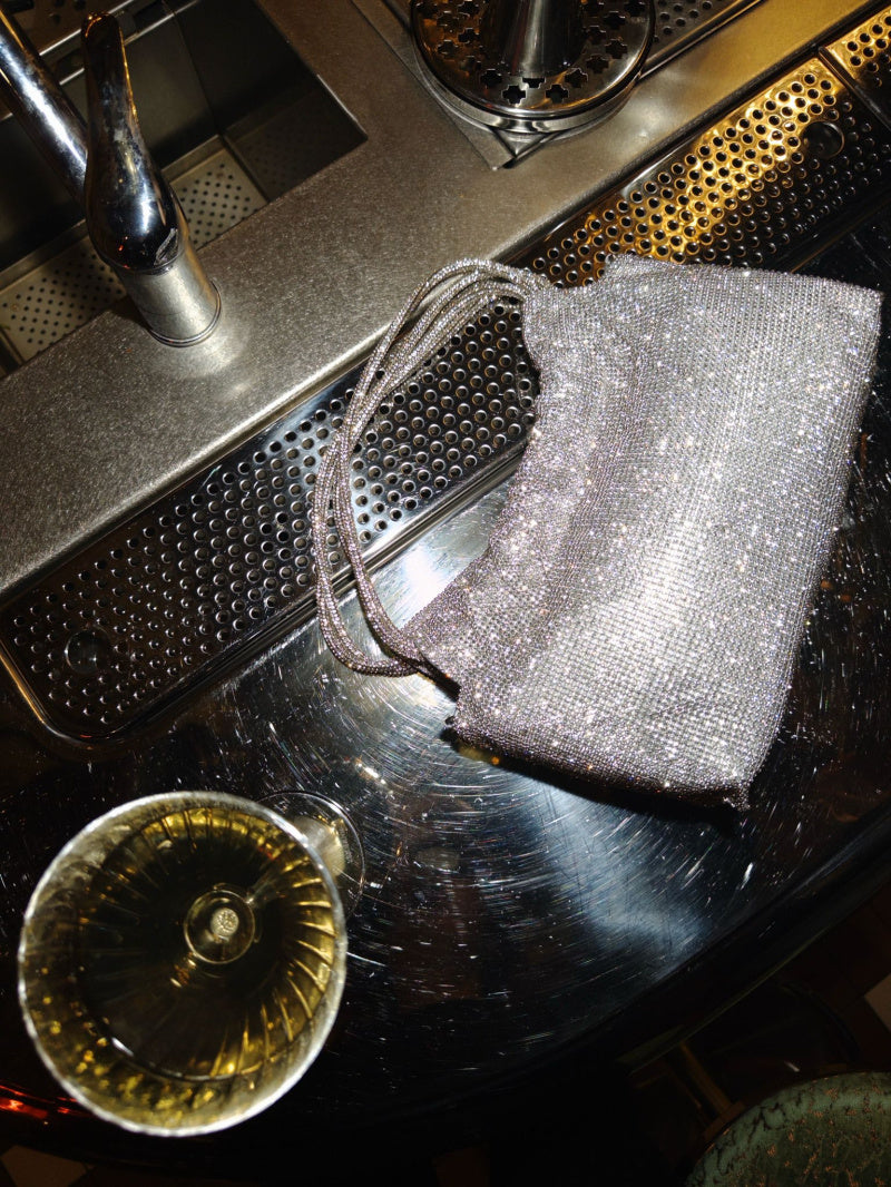 Glitzer Schultertasche