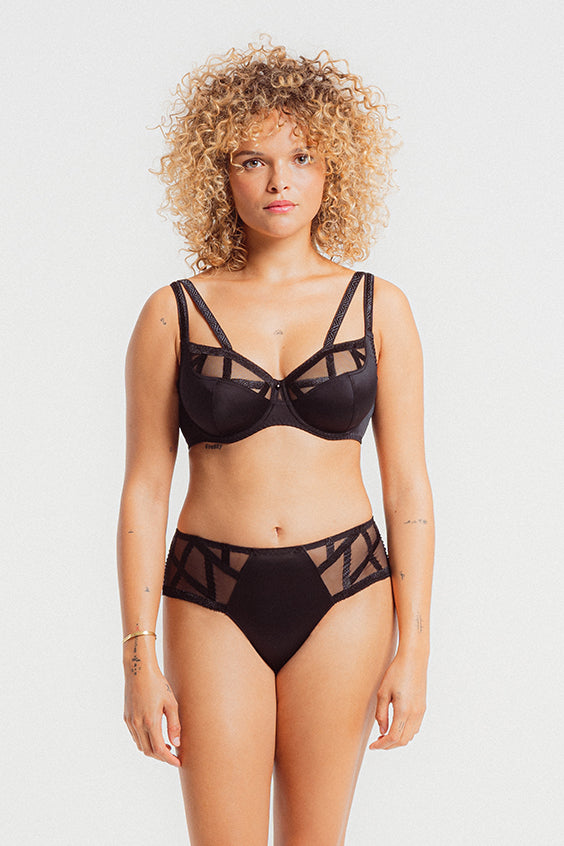 Shorty Slip SÉRIE in Schwarz