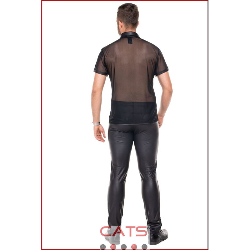 CH011 - Wetlookhose mit seitlichen Lochnieten