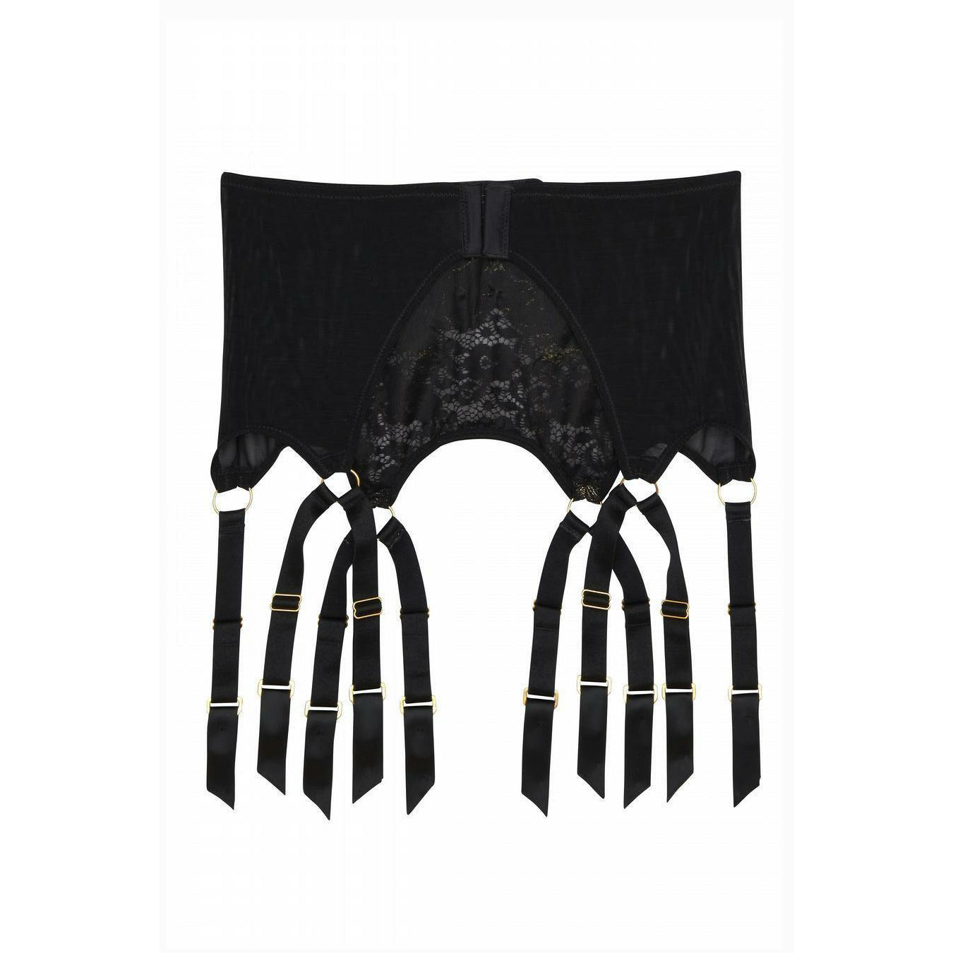 Strumpfhalter mit goldener  Applikation - Holde Weiblichkeit