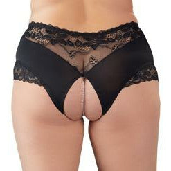 Panty Ouvert mit Perlen