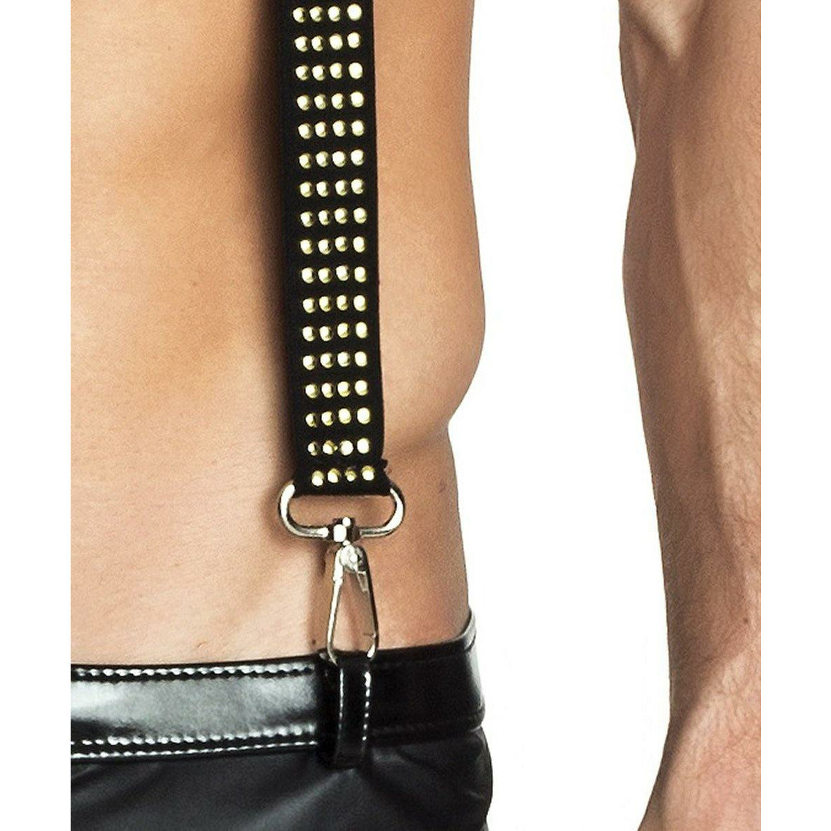 H037 Knielange Wetlookhose - Holde Weiblichkeit